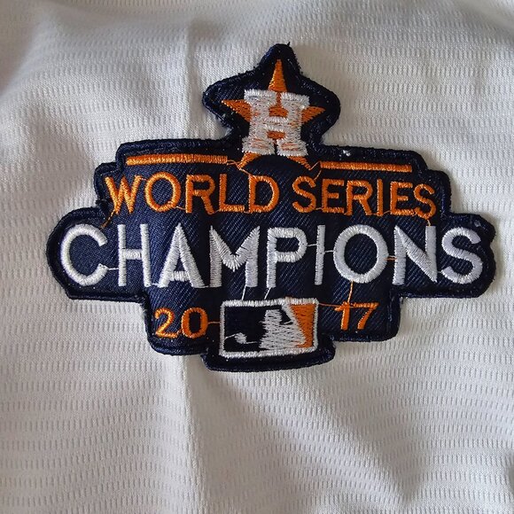 ASTROS 2017 (M/L) By Majestic White #34 Ryan Button Up - Picture 3 of 5